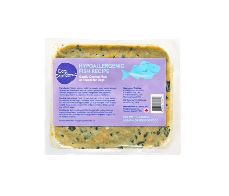 Hypoallergenic Fish Recipe - For Dogs with Allergies & Sensitivities